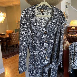 TESORI TAPESTRY TRENCH COAT SIZE XL